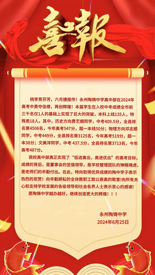 高考喜报